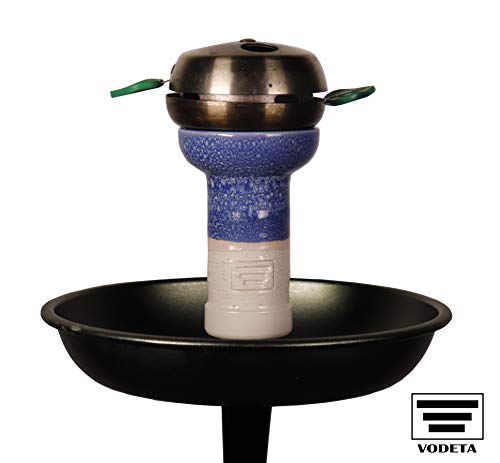 VODETA - Handgefertigter Tabakkopf für Shisha | Hookah - aus weißem Töpferton gefertigt, mit einem Phunnel-Design und… – Bild 5