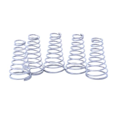 Metal Springs 10pcs 304 Stainless Steel Tower Spring Taper Pressure Spring Wire Dia 0.4 0.5 0.7mm Conical Cone Return Spring (Size : 10pcs 0.7 * 6.5-14 * 15mm)