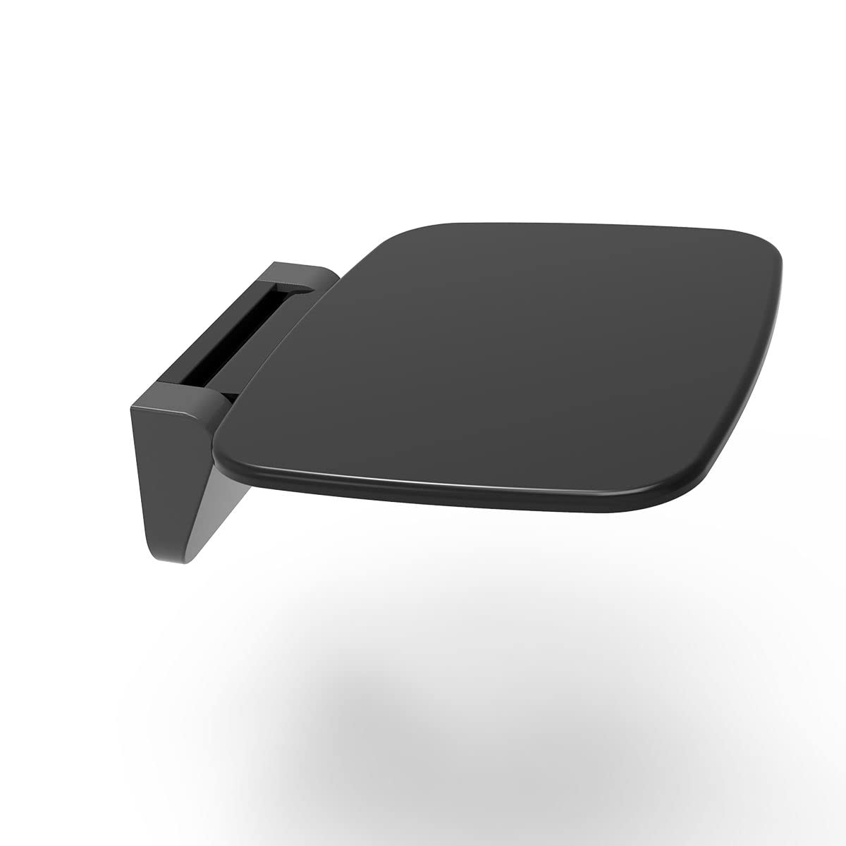 Sedile per doccia resistente da parete nero | Sedile per doccia pieghevole 160 kg