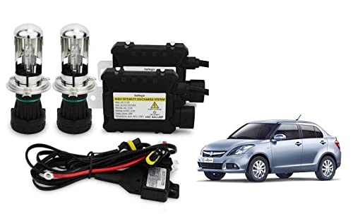 RS Enterprises Cars Maruti Suzuki Swift Dzire 2014 H4 - HID Conversion Light Kit ( 2 HID Light , 2 Blaster , Wiring ) Vehicle HID Kit for Car Headlight