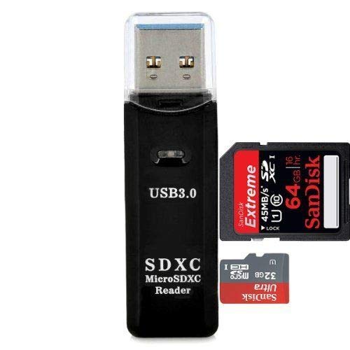 TechMax USB Card Adapter Reader SD and Micro SD Card Reader Memory Card Readers High Speed Card Reader SDHC Memory Card Reader SD Card Adapter USB for Digital Camera, USB to Micro SD Card Adapter