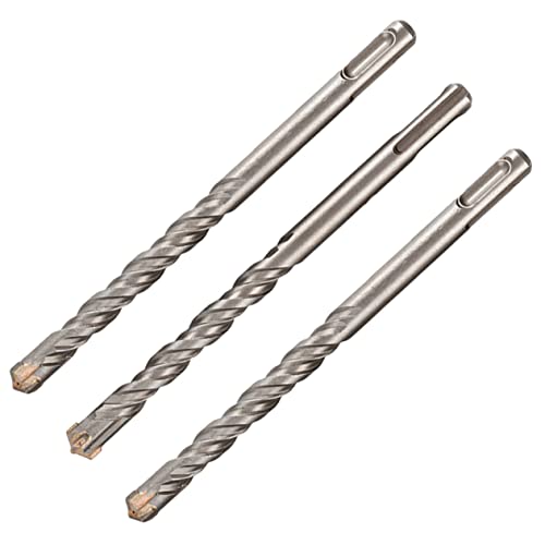 Balacoo 3pcs Electric Hammer Drill Bits Porcelain Tile Masonry Cement Drill Bits for Concrete