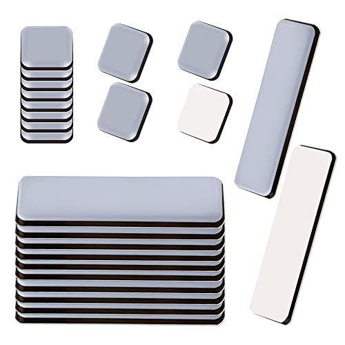 di 24PCS Patin glissant PTFE adhésif patins en téflon pour meubles de protection de sol gris(19x70mm 20x20mm) per sedia