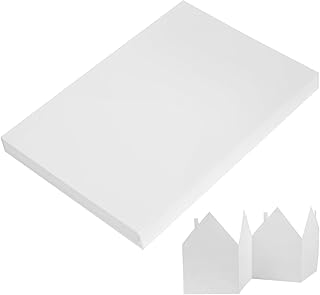 50 Sheets White Cardstock Paper A4 300gsm Heavy Thick Cardboard Paper 110lb Cardstock Paper White Card Stock Paper 8.3x11....