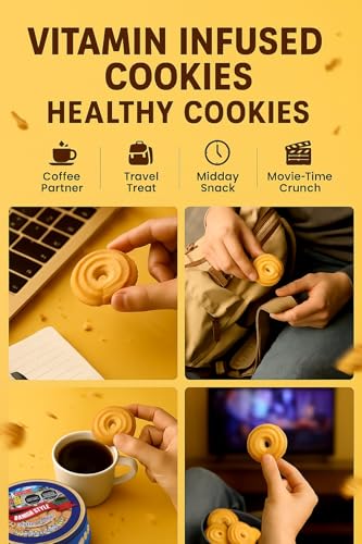 Image of Bakemate Danish Butter Cookies Box - 280 G | Healthy & Tasty Cookie | Christmas Cookies Gift Pack | Xmas Cookie | Tea Time Snack, Office Snacks & Xmas Gifting
