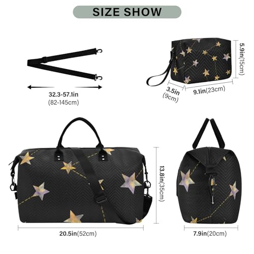 Bolaz Duffle Bag for Travel-Star Pattern ， Easy Update Large Magnectic Sticker Refrigerator Magnets Decor Wash Machine Magnet Decals23"x26"3