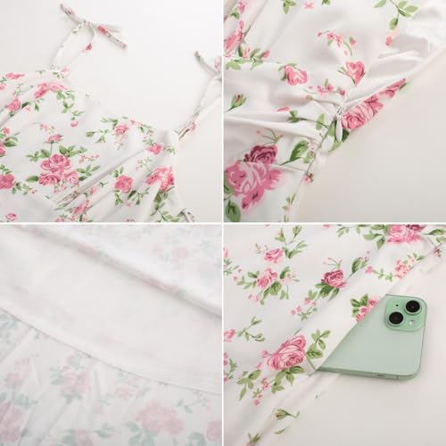 Image of Belle Poque Women's Spaghetti Strap Midi Vintage Tea Party Dress | Belle Poque Women's Spaghetti Strap Midi Vintage Tea Party Dress,A-line,Cocktail Dress,Graduation Homecoming Dress