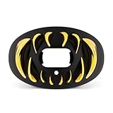 Battle Sports Chrome 3D Predator Oxygen Mouthguard - Convertible Strap, Superior Airflow & Better Performance, Maximum Protection, Works with Braces