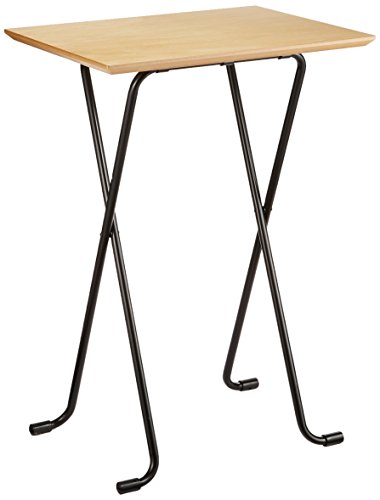 ハイテーブル 角W-82Tナチュラル/ブラック