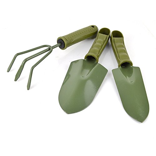 Ansellf Gardening Plant Shovel Pot 3 Pieces Small Gardening Tools Seed Handheld Shovel Rake Spade