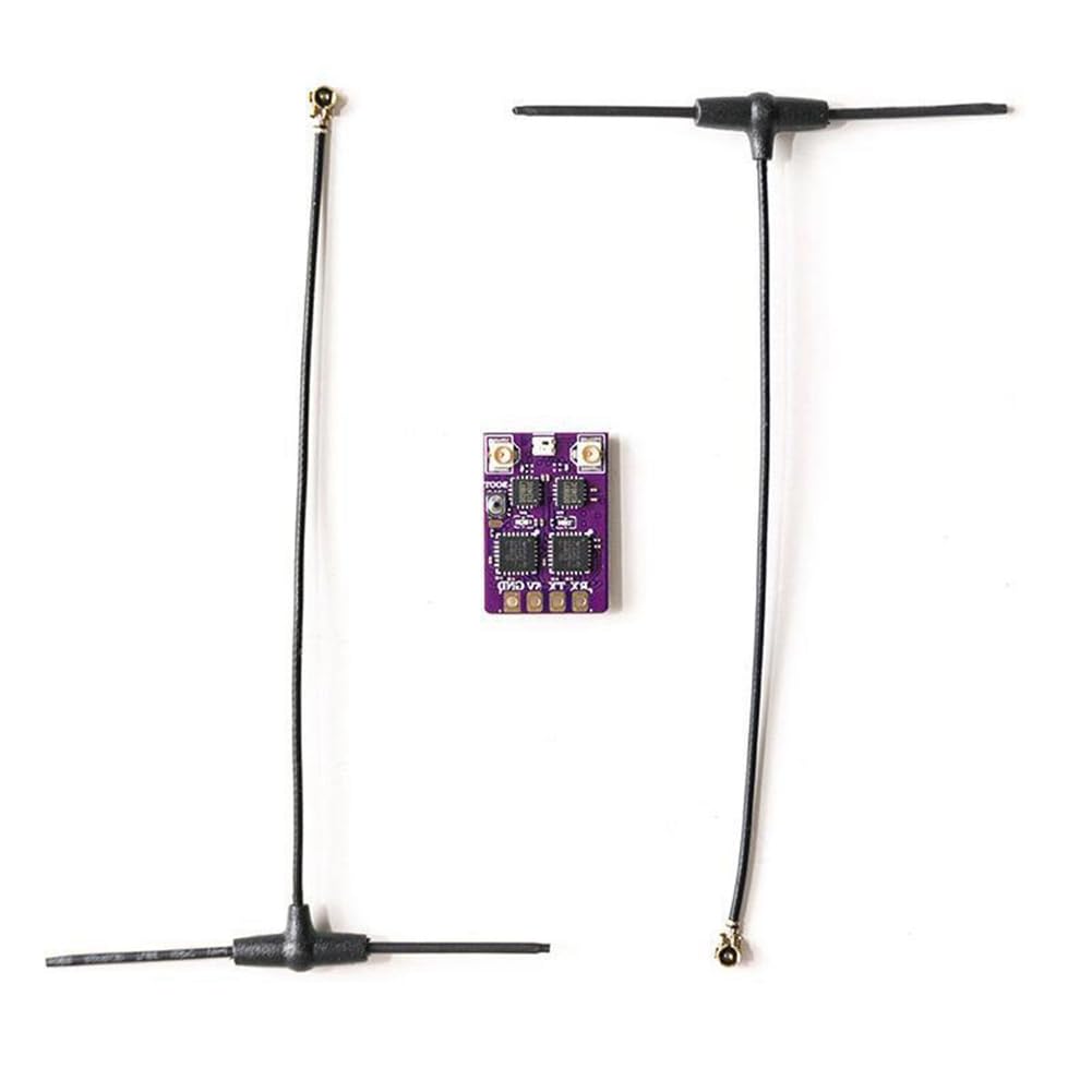 ELRS 2.4G Diversity Receiver Intégrée TCXO Dual RX Antenne pour Le Protocole CRSF pour FPV Freestyle RC Racing Drone à Longue Portée