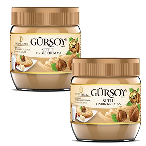 Haselnuss-Milch Creme 40% Haselnuss Anteil Gluten Frei | Ohne Transfette & Palmöl & Farbstoffe & Gentechnik 2x400g Cover