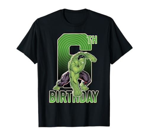 Marvel Hulk Smash 6th Birthday Graphic T-Shirt T-Shirt - image 1