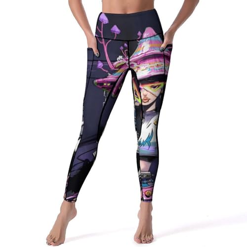 Legging femmes taille haute pour le yoga et le fitness en salle - Maintien optimal