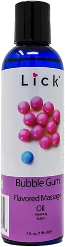 Miniatura 1 de Aceite de masaje con sabor a goma de masajes con vitamina E, aceite de masaje corporal comestible vegano para mujeres y hombres con aceite de