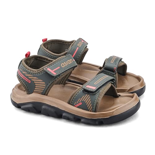 Image of ASIAN Virat Junior-14 Kids Sports Sandals with Velcro Straps | Cushioned Footbed, Lightweight & Anti-Slip Grip | Ideal for Play & Outdoor Use