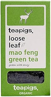 Teapigs Organic Mao Feng Loose Green Tea Made With Whole Leaves (1 Pack of 75g)