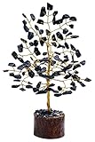 Zaicus Black Tourmaline Gemstone Bonsai Feng Shui Money Crystal Tree of Life for Positive Energy...