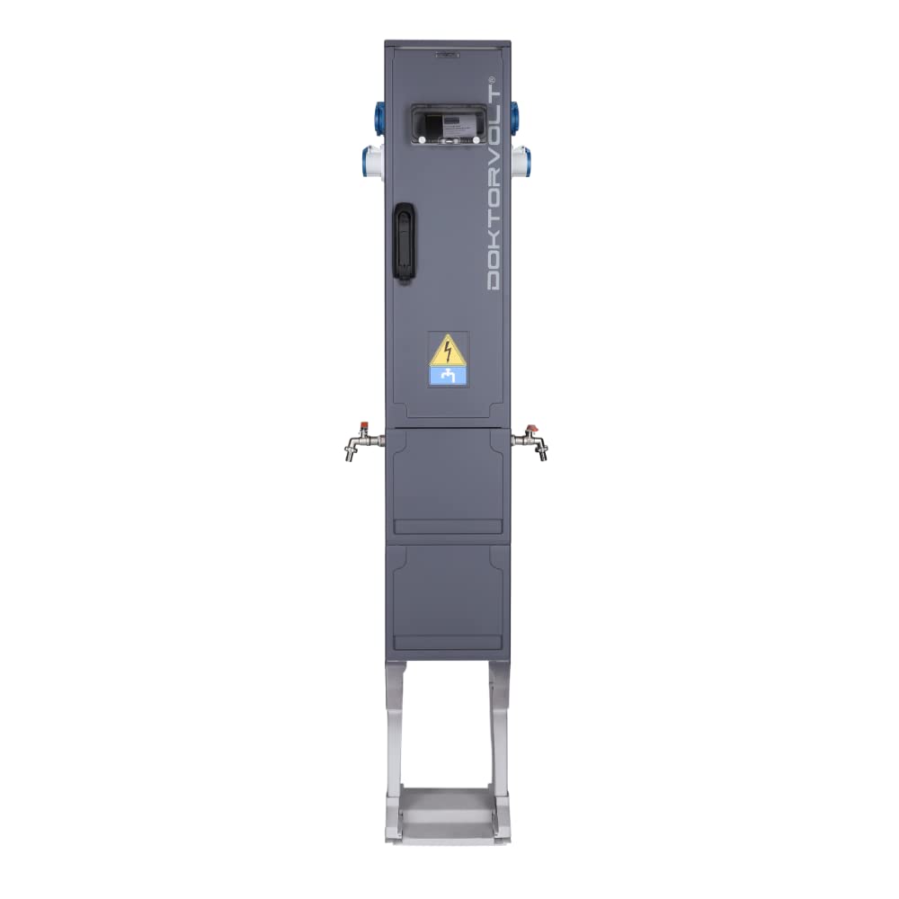 Doktorvolt Stromverteiler Campingverteiler Campingsäule Energiesäule Stromsäule Camping Strom CV-CAMP 2x(1x230V Typ F/ 1x230V Typ E/ 1x Camp) Mit Wasseranschluss Camping Wohnwagen Garten