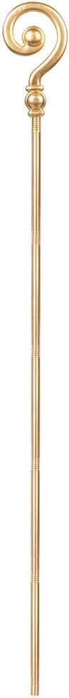 Boland 56608 – Bishop's Stick 6 Pieces, Length 185 cm, Gold, St. Nicholas, Accessory, Fancy Dress, Costume, Carnival, Theme Party, Theatre, Stage