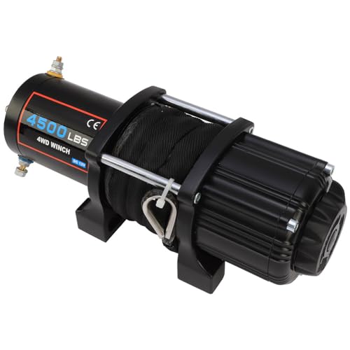 Winche eléctrico Scitoo 12V 4500 lbs sintético miniatura 4