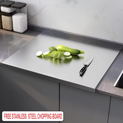 Image of 304 Grade Stainless Steel Sink For Kitchen & Free Stainless Steel Counter Top | 30 X 18 X 9 Inchs | With Anti Scratch Honeycomb Design | Nano Coated | Multifunction