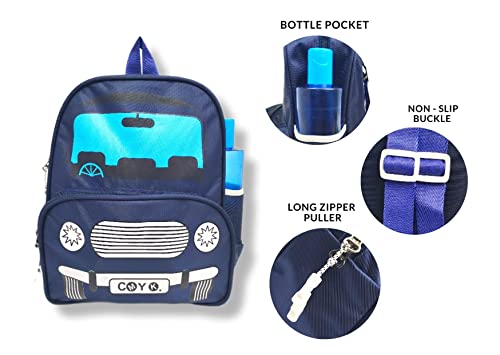 ANNACREATIONS Stylish Car Character School Bag For Kids Polyester School Backpack Pack Of 1 Pc - Image 5