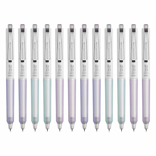 Image of Anupam Sylent Roller Gel Pen 0.7 mm, Waterproof Smooth Quick-Dry Dark Ink, Comfortable Grip Exam & Office Pen, Refillable (Multicolour Body BlueInk, Pack of 12)