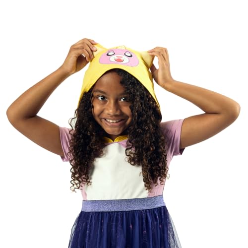 Vestido cosplay de niña morado con capucha LankyBox Foxy miniatura 5
