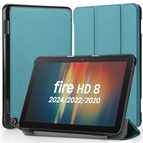Hianjoo Fire HD 8 Ή P[X (2024/2020/2022N 12/10p) ^ubgP[X Fire HD 8/8 Plus Ή Jo[ 8C` X^h@\t I[gX[v@\ SʕیP[X ϏՌ C菝h