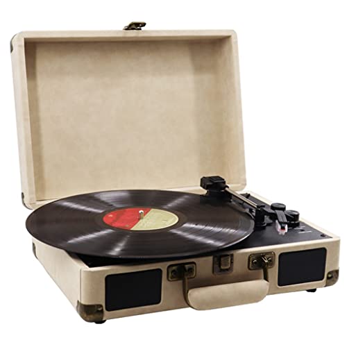 Platine Vinyle Portable Tourne Disque Vinyle Gramophone 100-240 v 33/45/78 RPM Rétro Boîte À Musique Bluetooth… - Les Beatles, Paul McCartney, John Lennon, RIngo Starr, George Harrison Platine Vinyle Portable Tourne Disque Vinyle Gramophone 100-240 v 33/45/78 RPM Rétro Boîte À Musique Bluetooth… – Image 6