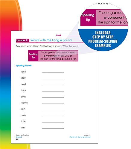 Spectrum CD-704598 2Nd Grade Spelling Workbook thumb #3