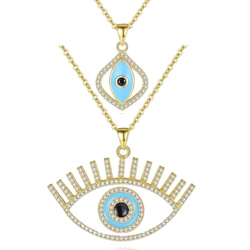 Collier oeil turc argent 925, cadeau idéal femme chaîne clavicule