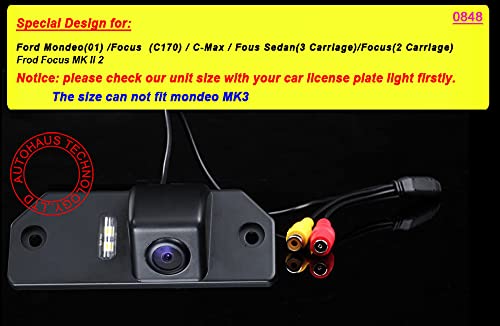Navinio Rear View Back Up Reverse Parking Camera in License Plate Lighting (NTSC) for Mondeo/Focus/C-Max/Focus Sedan(3 Carriage)/Focus (2 Carriage) - Image 2
