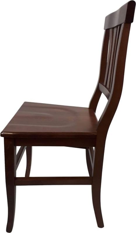 Vicentini arreda TAVOLO DUETTO ALLUNGABILE IN LEGNO ARTE POVERA CON 4 SEDIE PIERA SEDUTA LEGNO NOCE SCURO (100x70 (180))