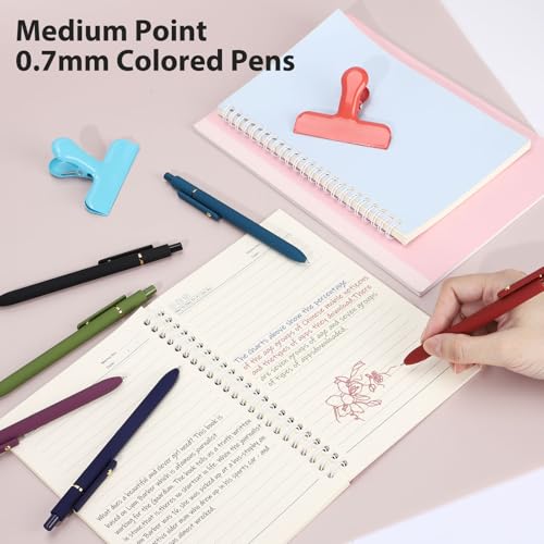 FIOVER 12PCS Bolígrafos de Gel Multicolor miniatura 7