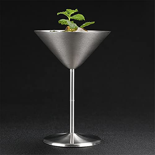 Verre martini en acier inoxydable au design chic et moderne