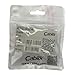 Cablix 5mm Square Cable Clips with Steel Nails – UV-Resistant PE Plastic – Wire Management Fasteners for Electrical & Network Cables – Black, Pack of 100