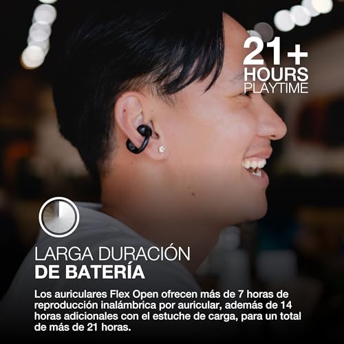 Miniatura 5 de JLab Flex Auriculares Oído Abierto - Inalámbricos Bluetooth, Negro