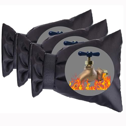 Jashem Outdoor Faucet Covers for Winter 3 Packs Hose Bib