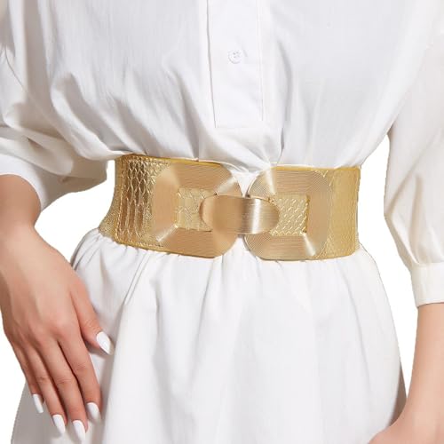 Elastic Dress Belt Stretchy Wide Corset Waistband For Women Daily Wear And Formal Occasion All Matching Waist Ornament4