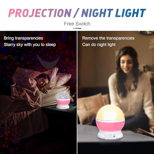 Image of CucinaPro Star Master Galaxy Projector Light for Bedroom, Star Light Projector, Projection Lamp for Kids Room, Starry Dreams Galaxy Lamp, Ceiling Projector with USB Cable, Kids Gifts (Multi, Medium)