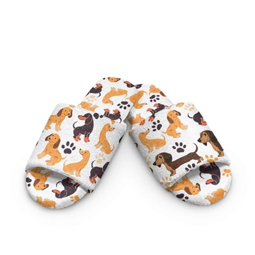 Open Toe Slippers for Women Soft Warm Women Bedroom Slippers Indoor Comfy House Shoes2