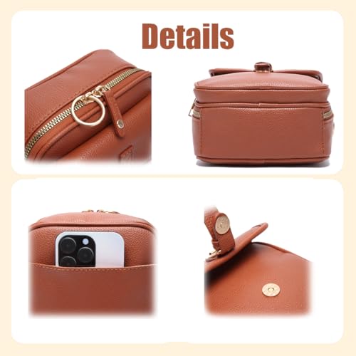 Sculpture Crossbody Bag, Sculpture 8f Crossbody Leather Bag, Anti Theft Shoulder Bags Built in Wallet with 10 Card Slots3