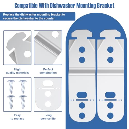 Image of 2PCS 619985 00619985 Dishwasher Mounting Bracket Fit for Bosch Dishwasher