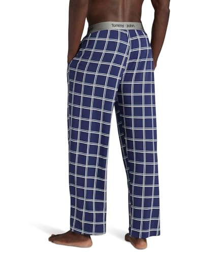 Image of Tommy John Men's Second Skin Pajama Pants - Comfortable Soft Sleep & Lounge Bottoms for Men