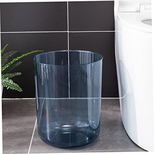 Caneca de basura rectangular de plástico con tapa miniatura 7