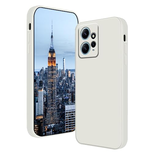 Carcasa Redmi Note 12 4G tacto sedoso silicona líquida premium blanca