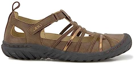 JBU by Jambu Women's Peace Mary Jane Flat, Brown/Bronze, 6.5 | Image 1