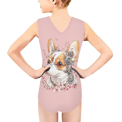 Image of Mumeson Girls One Piece Swimsuits Lightweight V-Neck Swimwear Bathing Suits for Little Girls 3-14 Years